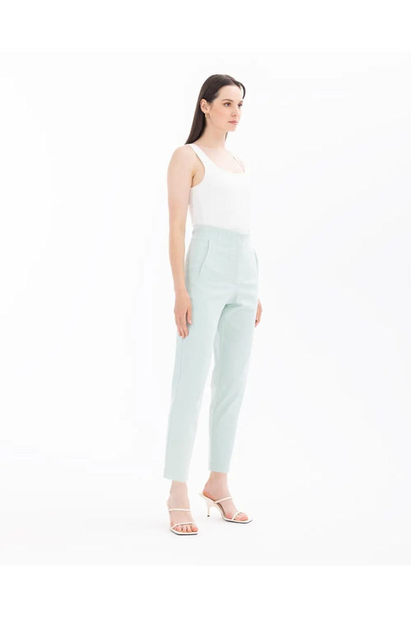 Seçil Minimalist Yüksek Bel Midi Kadın Pantolon - Günlük Şıklık