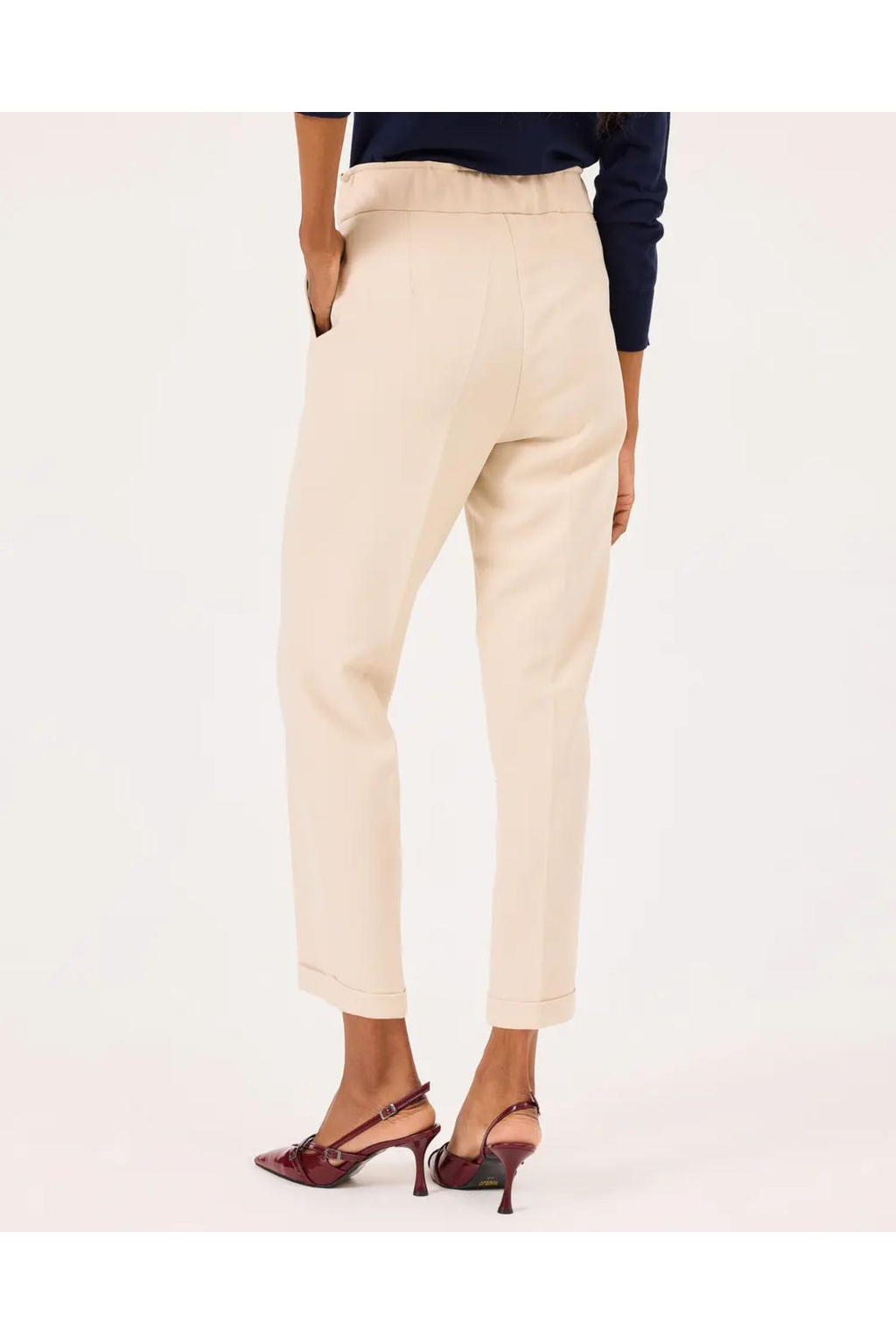 Seçil Minimalist Yüksek Bel Midi Kadın Pantolon - Günlük & İş
