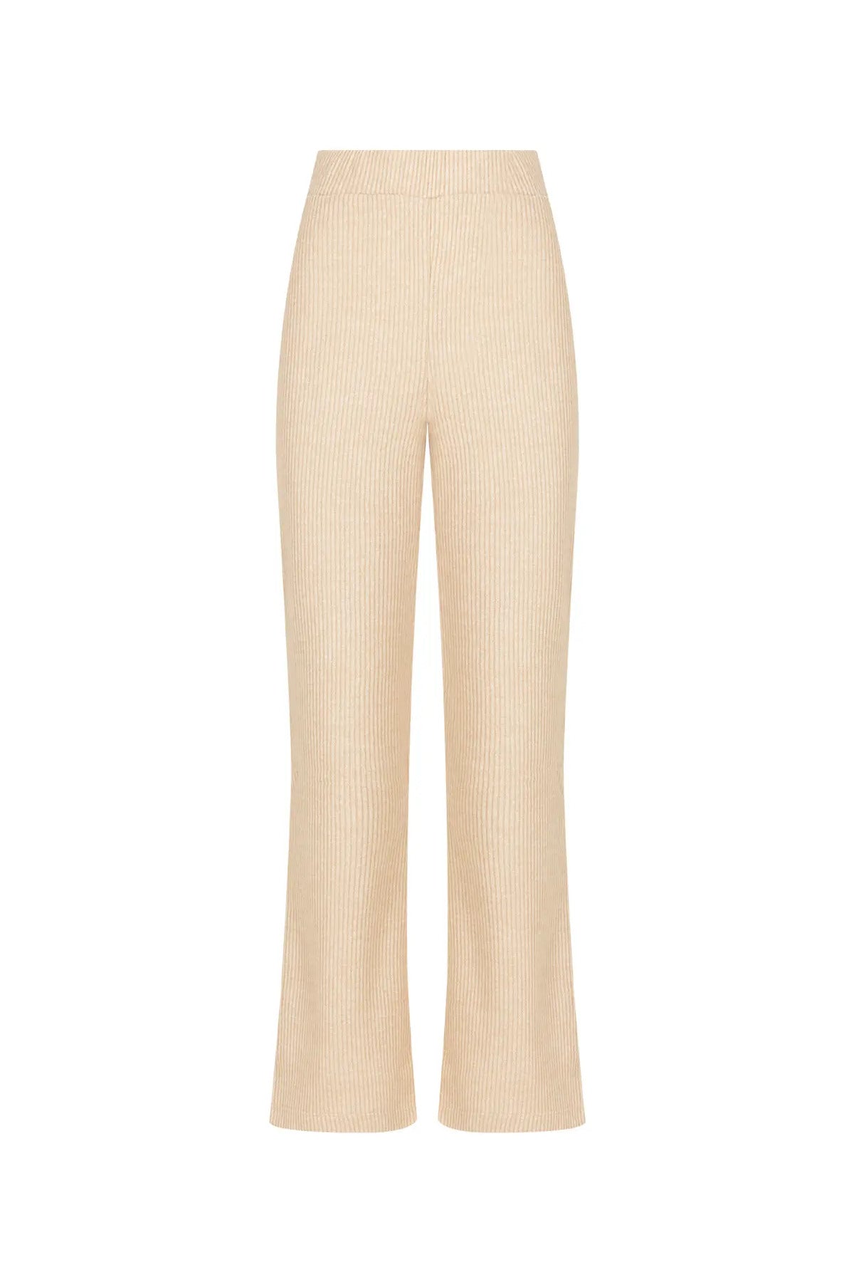 Seçil Minimalist Midi Kırışık Pantolon - Rahat Kesim Translation missing: ar.content.product_image_main