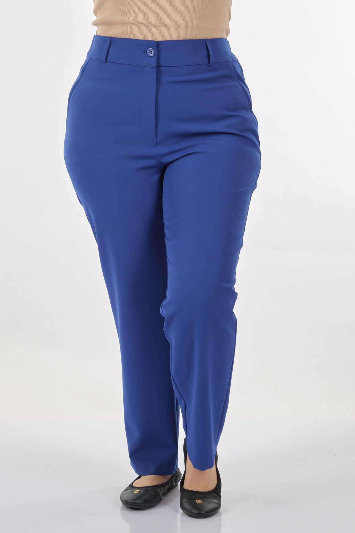 Sedna Minimalist Yüksek Bel Regular Fit Kadın Pantolon - Günlük ve İş Translation missing: ar.content.product_image_secondary