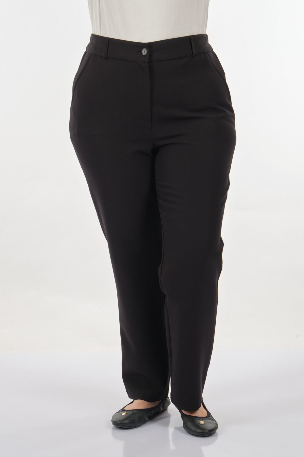 Sedna Minimalist Yüksek Bel Regular Fit Kadın Pantolon - Günlük ve İş