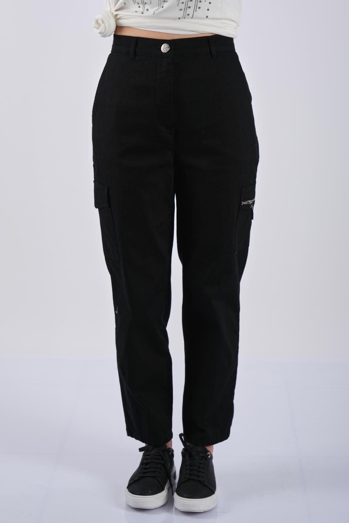 Seleste Oversize Cepli Minimalist Kadın Pantolon - Günlük & Şık Translation missing: ar.content.product_image_main