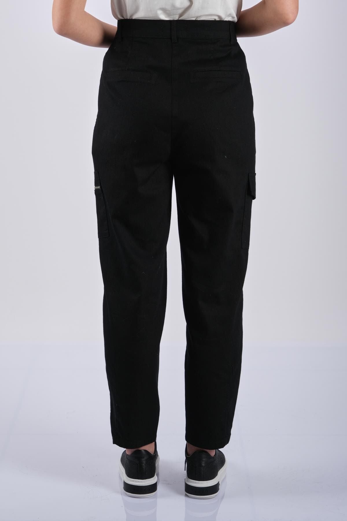 Seleste Oversize Cepli Minimalist Kadın Pantolon - Günlük & Şık