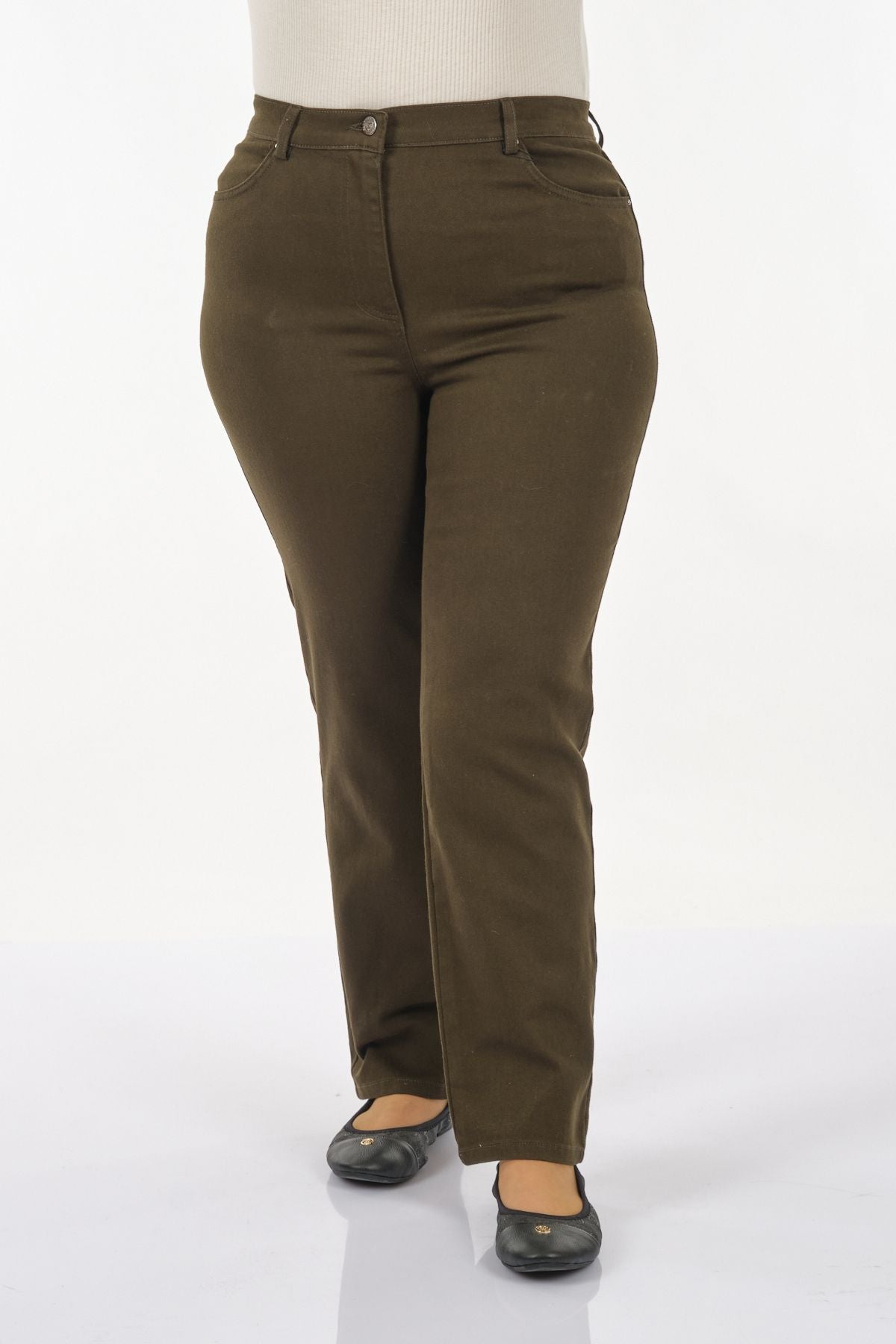 Seleste Yüksek Bel Kadın Pantolon - Minimalist Günlük Stil Translation missing: ar.content.product_image_main