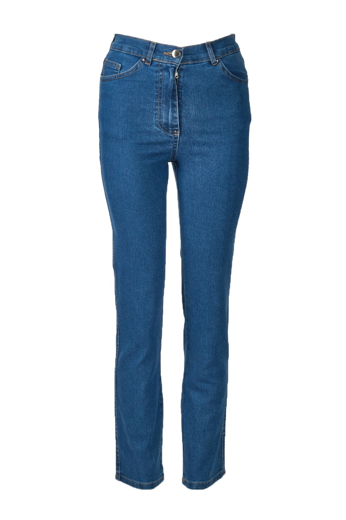 Seleste Yüksek Bel Dar Paça Kadın Kot Pantolon - Minimalist Tarz Translation missing: tr.content.product_image_main