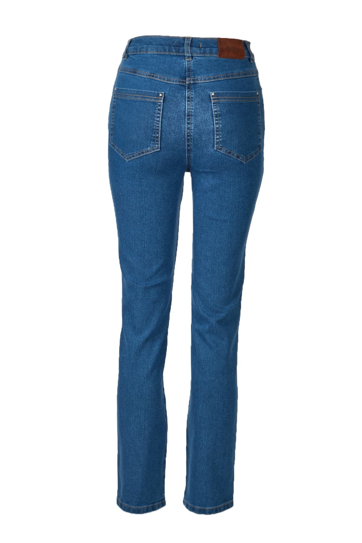 Seleste Yüksek Bel Dar Paça Kadın Kot Pantolon - Minimalist Tarz