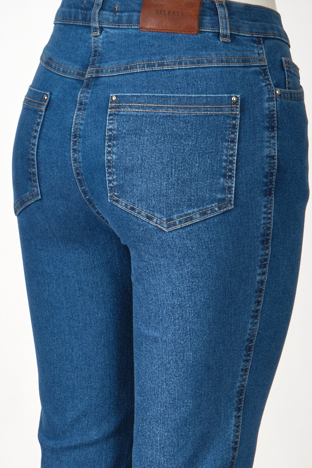Seleste Yüksek Bel Dar Paça Kadın Kot Pantolon - Minimalist Tarz
