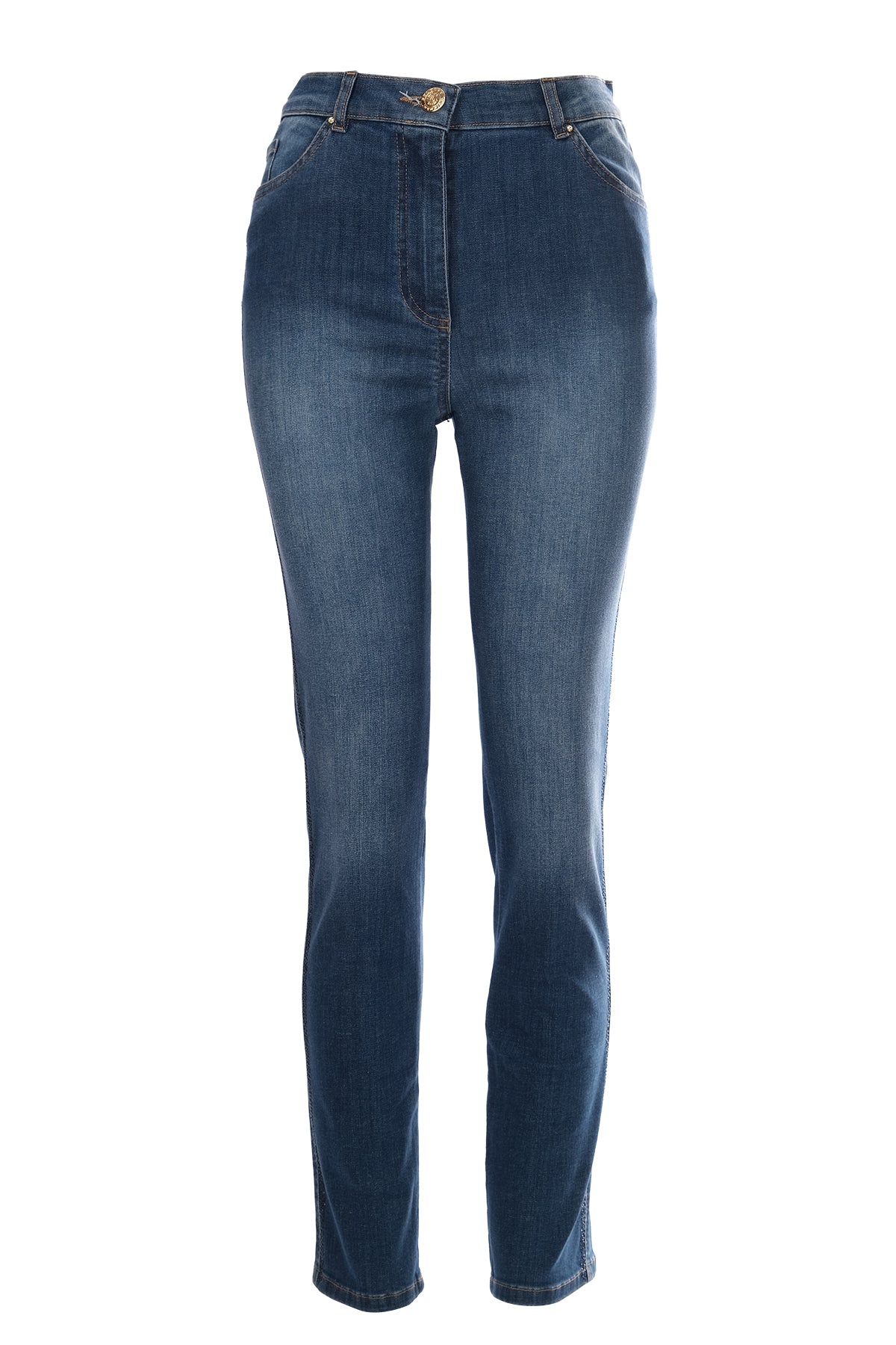 Seleste Minimalist Yüksek Bel Dar Paça Jean Pantolon - Günlük Şıklık