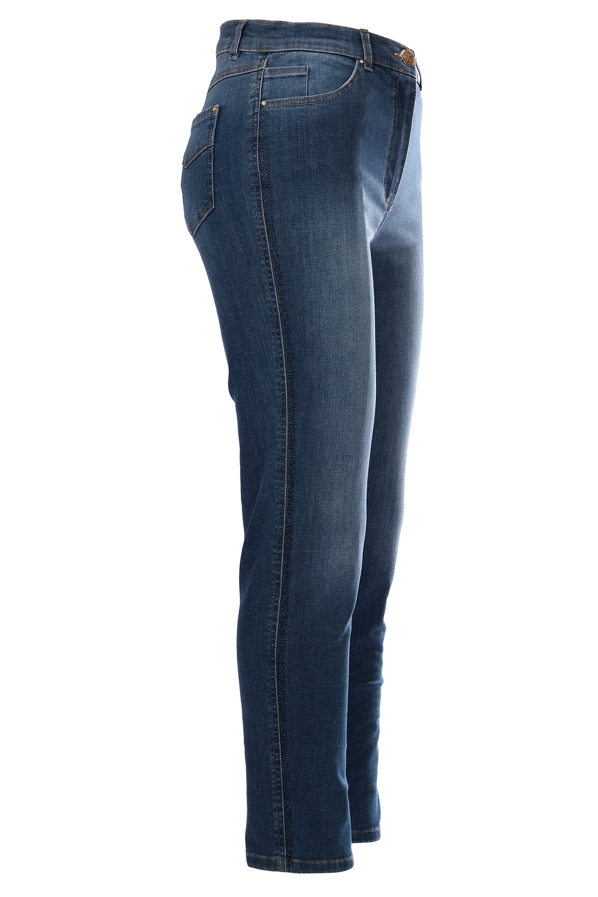 Seleste Minimalist Yüksek Bel Dar Paça Jean Pantolon - Günlük Şıklık