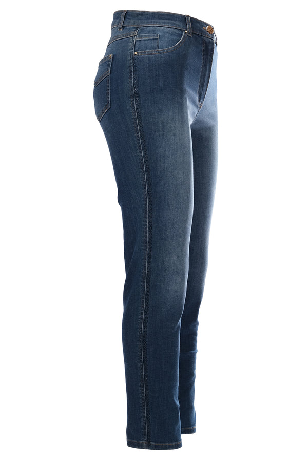 Seleste Minimalist Yüksek Bel Dar Paça Jean Pantolon - Günlük Şıklık