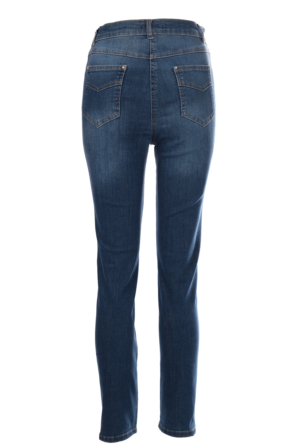 Seleste Minimalist Yüksek Bel Dar Paça Jean Pantolon - Günlük Şıklık