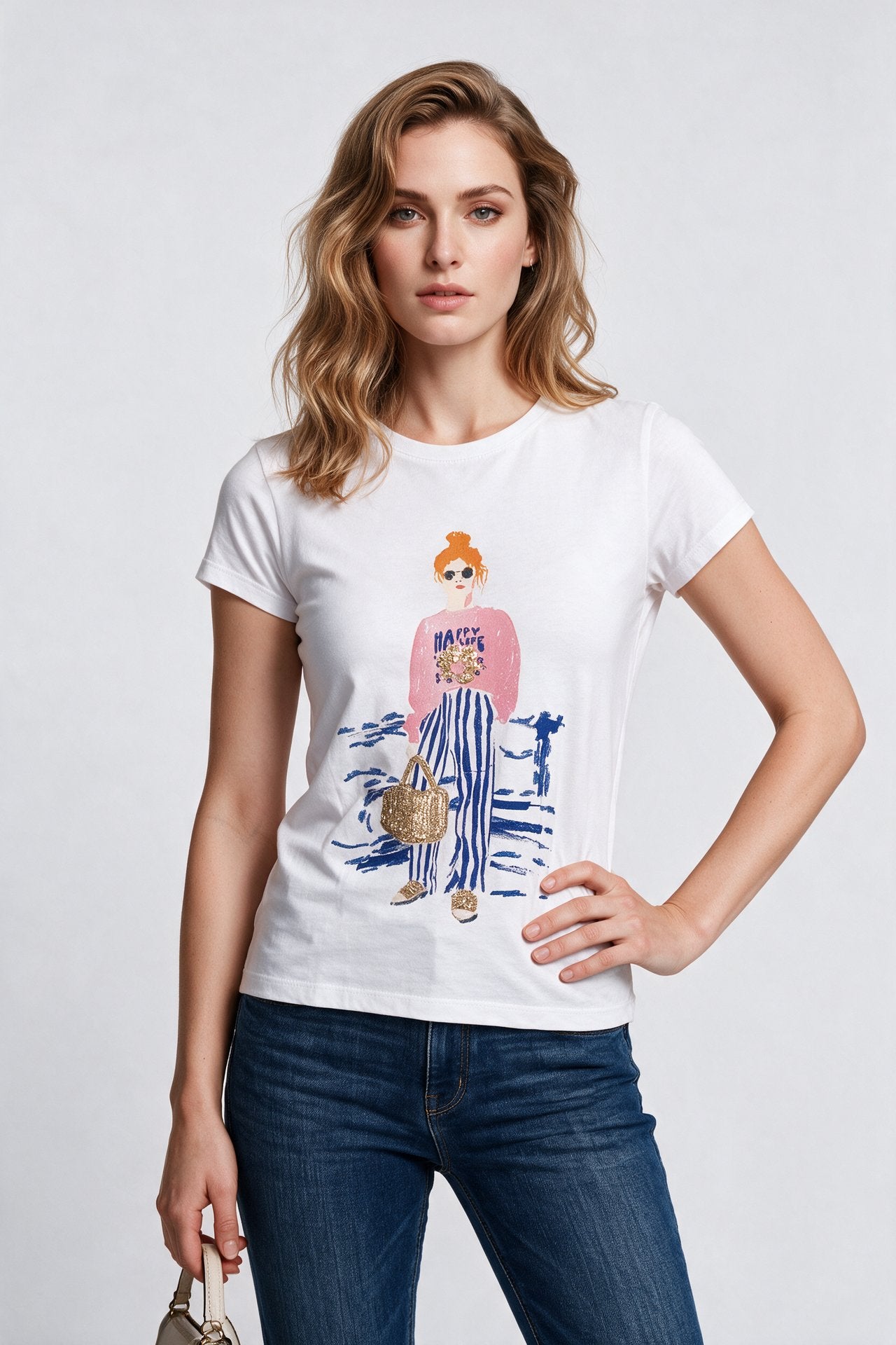 Sempre Kadın T-Shirt 25Y6034 Ana görsel