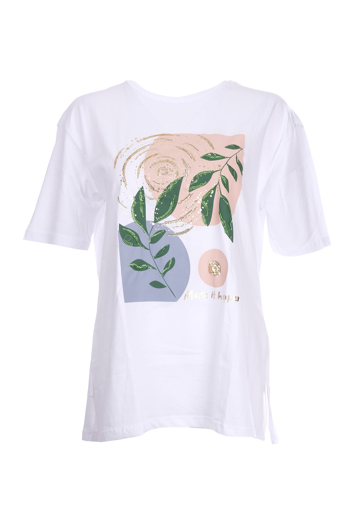 Sempre Oversize Minimalist Kadın Tunik - Kısa Kol - Günlük
