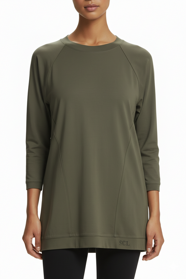 sıfır yaka basic tunik Scl