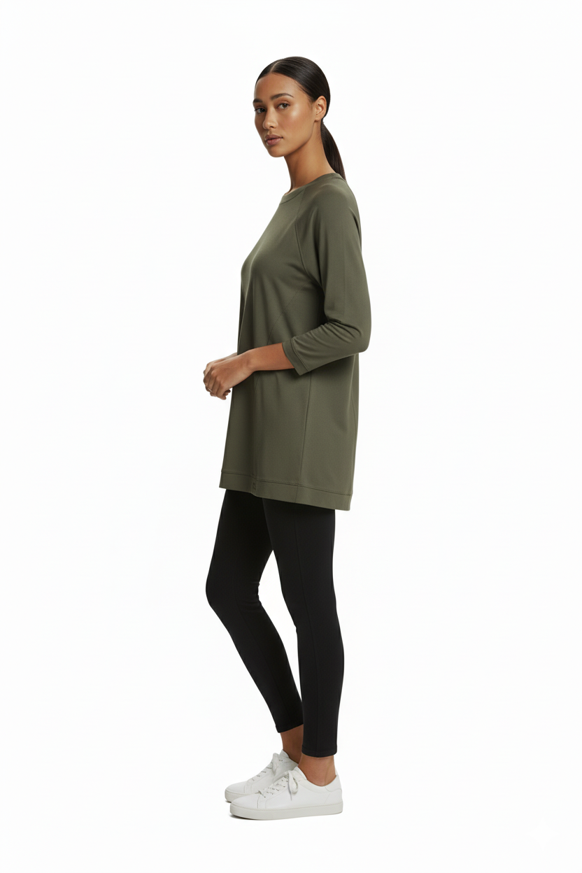 sıfır yaka basic tunik Scl