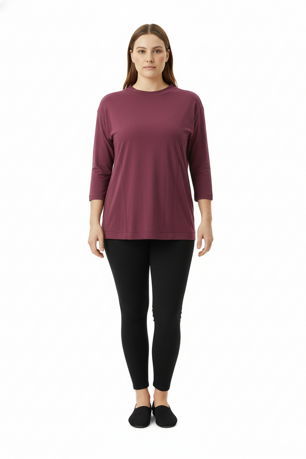 sıfır yaka basic tunik Scl