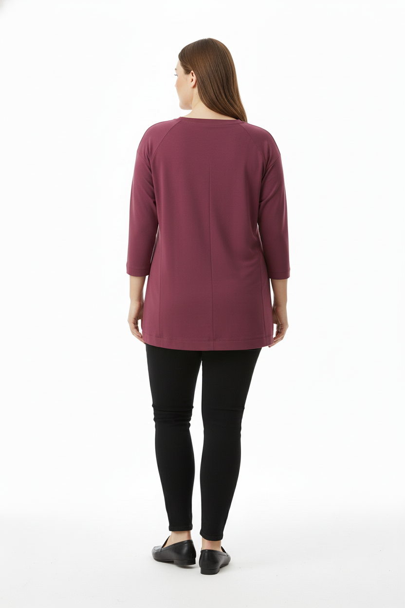 sıfır yaka basic tunik Scl