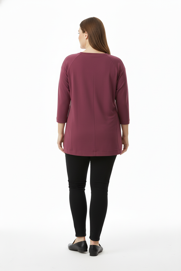 sıfır yaka basic tunik Scl
