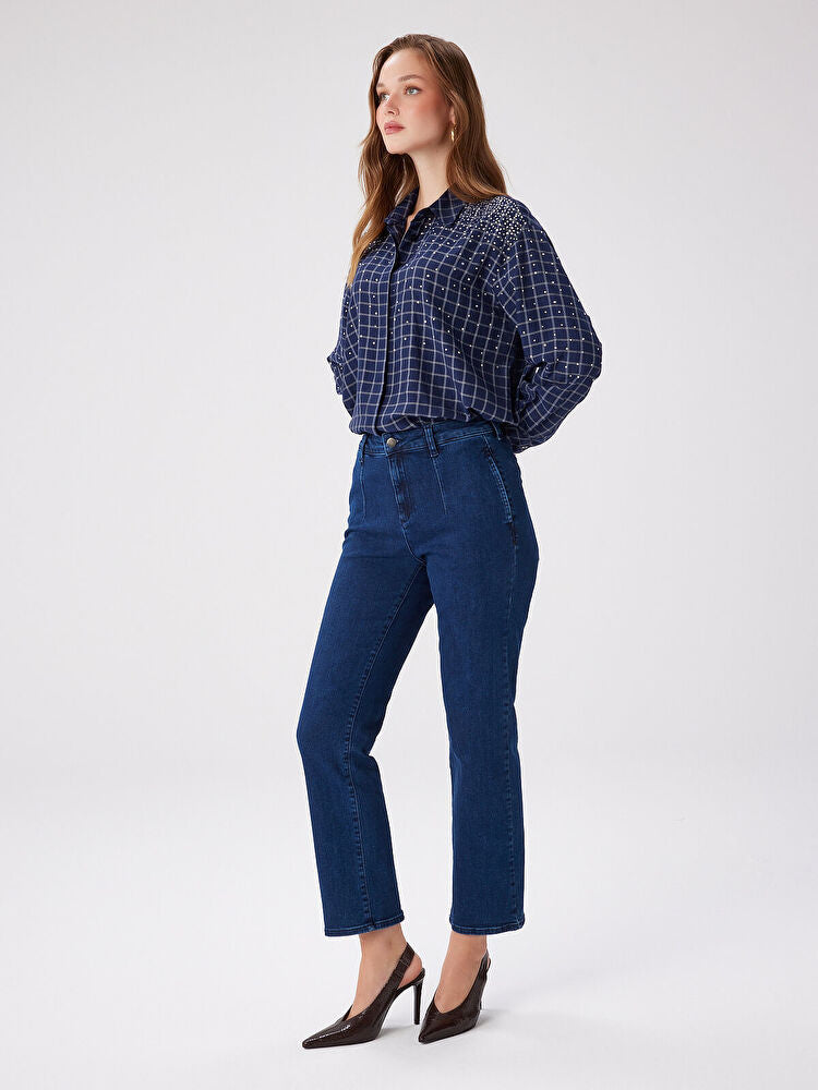 Slim Fit Pensli Jean Pantolon UW27JPN007 Ana görsel