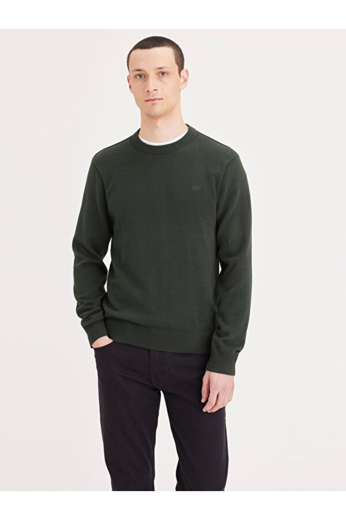 Dockers Erkek Minimalist Sweatshirt - Günlük & Şık, Uzun Kol, Yuvarlak Yaka Translation missing: tr.content.product_image_main