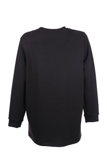 büyük beden desenli taş i̇şlemeli sweatshirt Gala-Xi