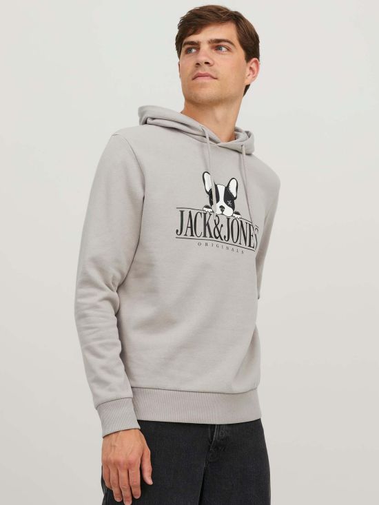 Jack&Jones Erkek Kapüşonlu Sweatshirt - Oversize & Rahat İkincil görsel