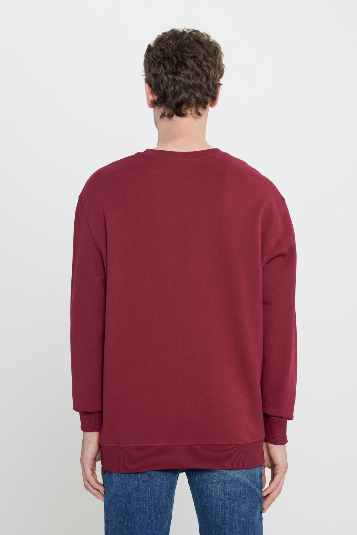 Regular Fit Bisiklet Yaka İçi Polarlı Sweatshirt Lee Translation missing: tr.content.product_image_secondary