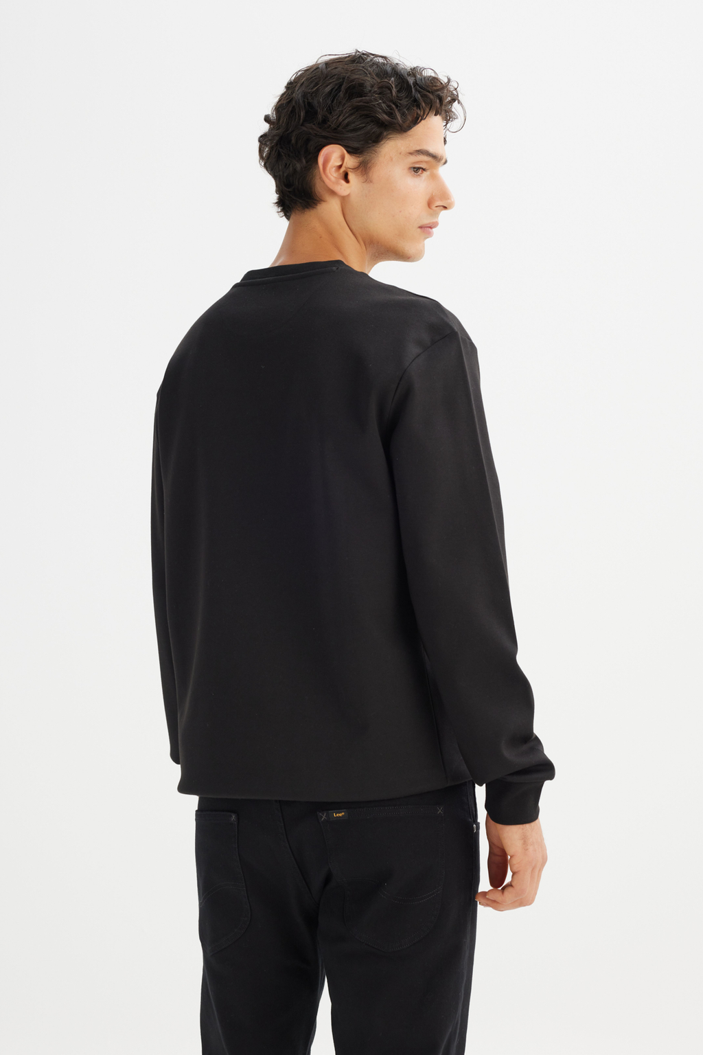 Regular Fit Normal Kesim Bisikler Yaka Sweatshirt Lee