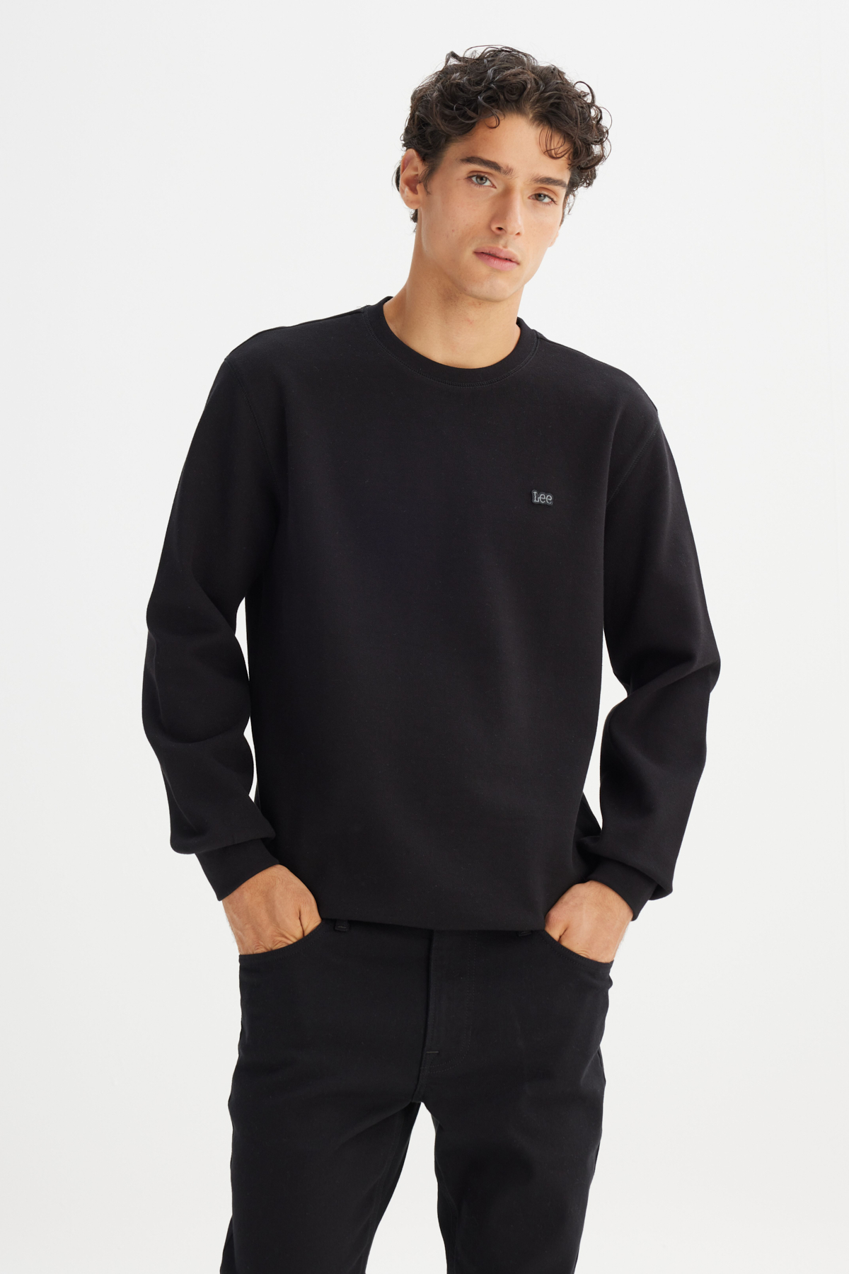 Regular Fit Normal Kesim Bisiklet Yaka Baskılı Sweatshirt Lee Translation missing: tr.content.product_image_main