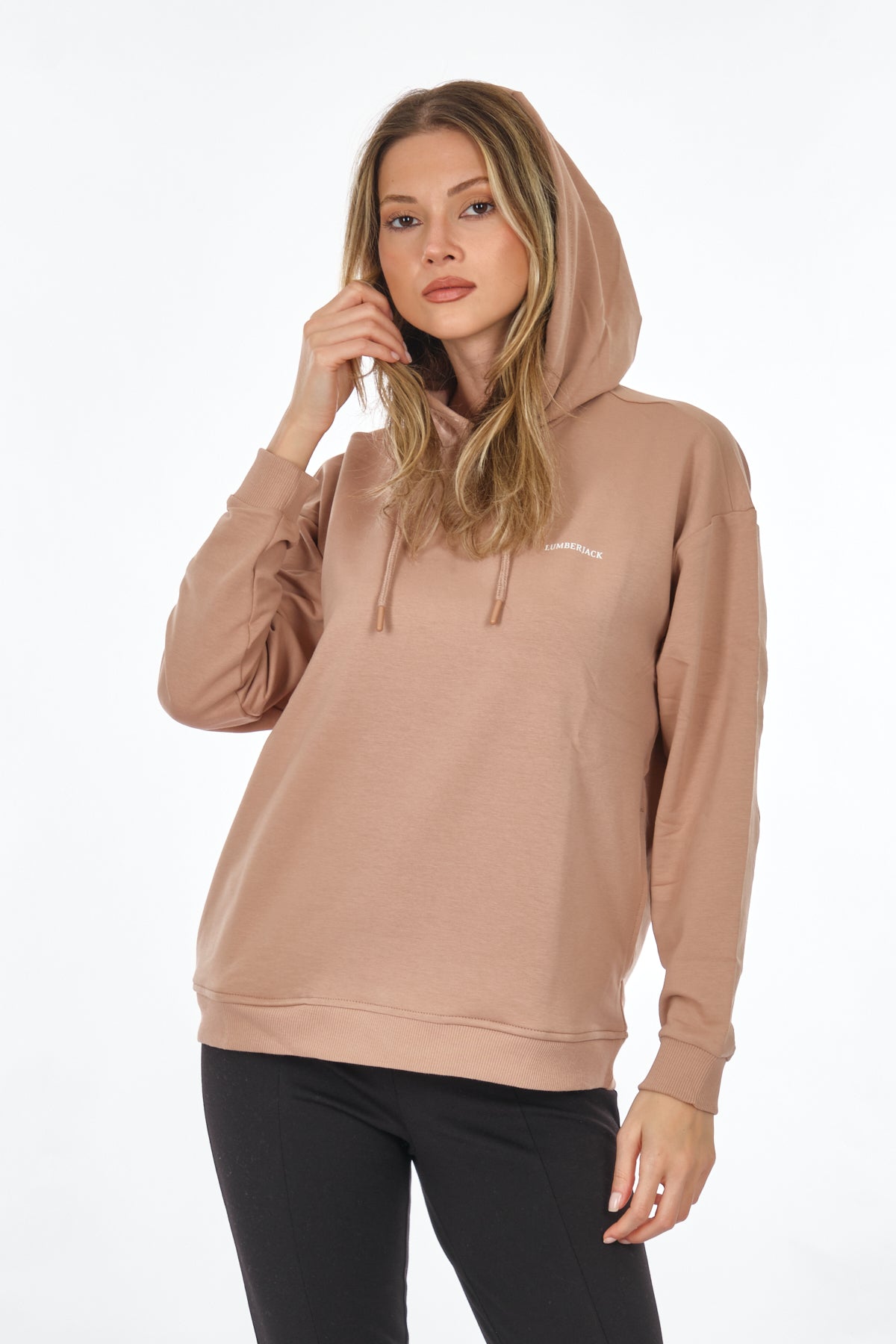 Lumberjack Oversize Kapüşonlu Kadın Sweatshirt - Rahat ve Şık!