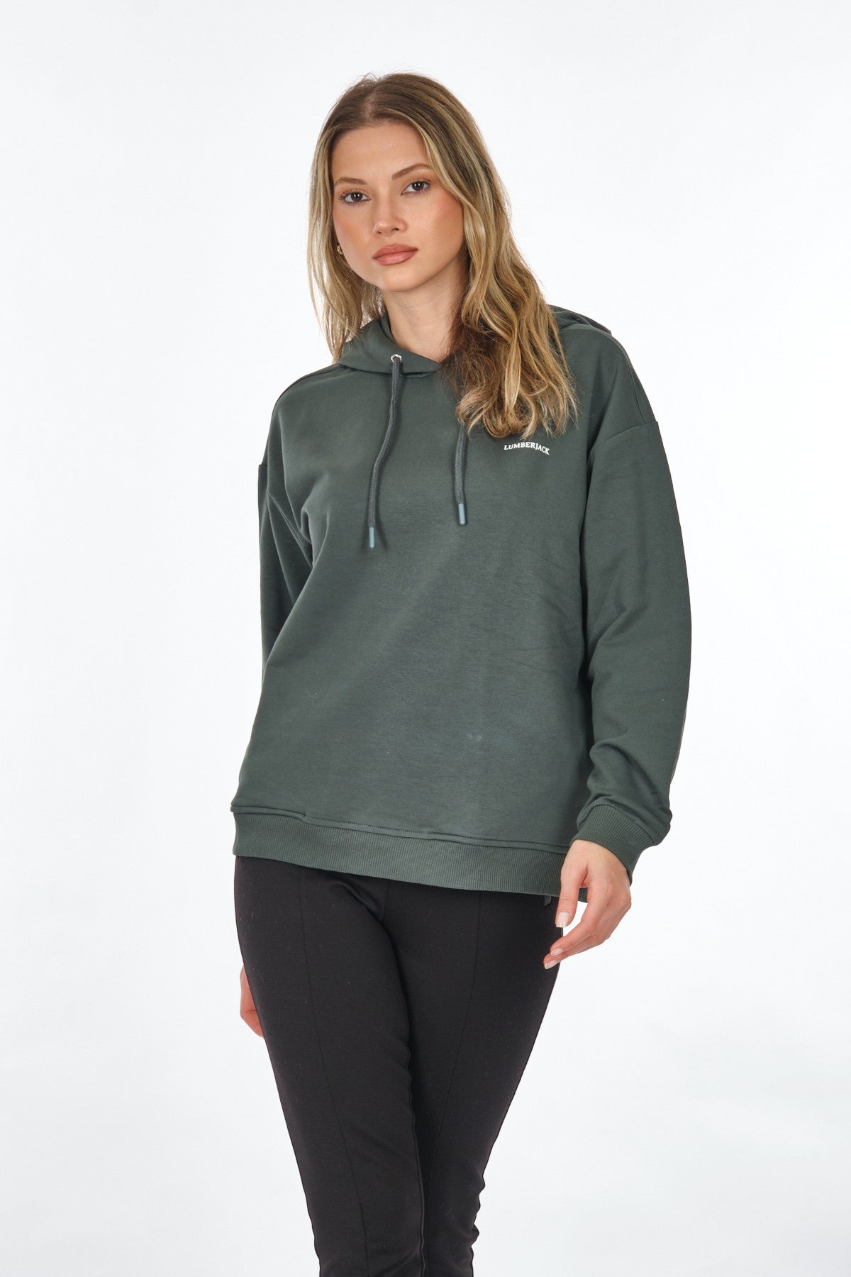 Lumberjack Oversize Kapüşonlu Kadın Sweatshirt - Rahat ve Şık!