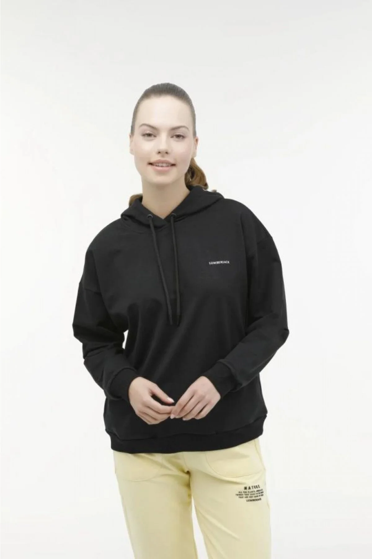 Lumberjack Oversize Kapüşonlu Kadın Sweatshirt - Rahat ve Şık! Translation missing: ar.content.product_image_secondary