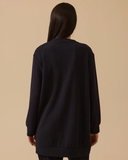 سويت شيرت برقبة دائرية وسحاب