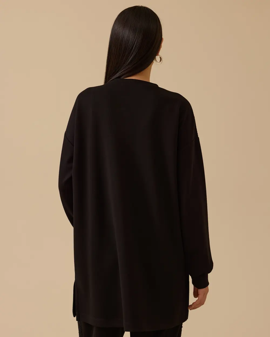 sim detaylı uzun sweatshirt Scl