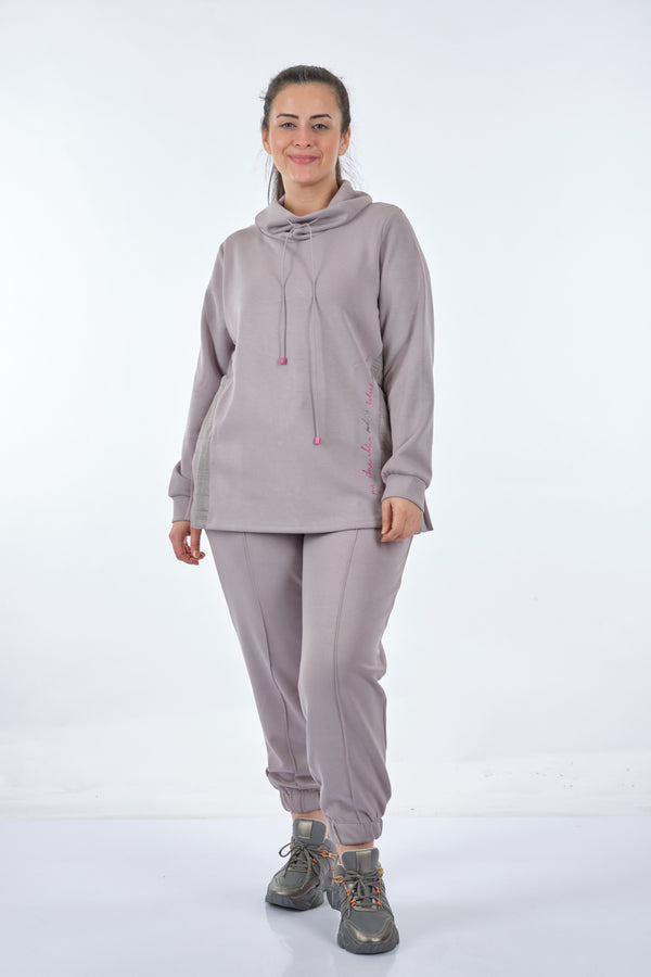 Vedi-bb Kadın Oversize Kapüşonlu Sweatshirt - Rahat ve Şık Günlük Stil