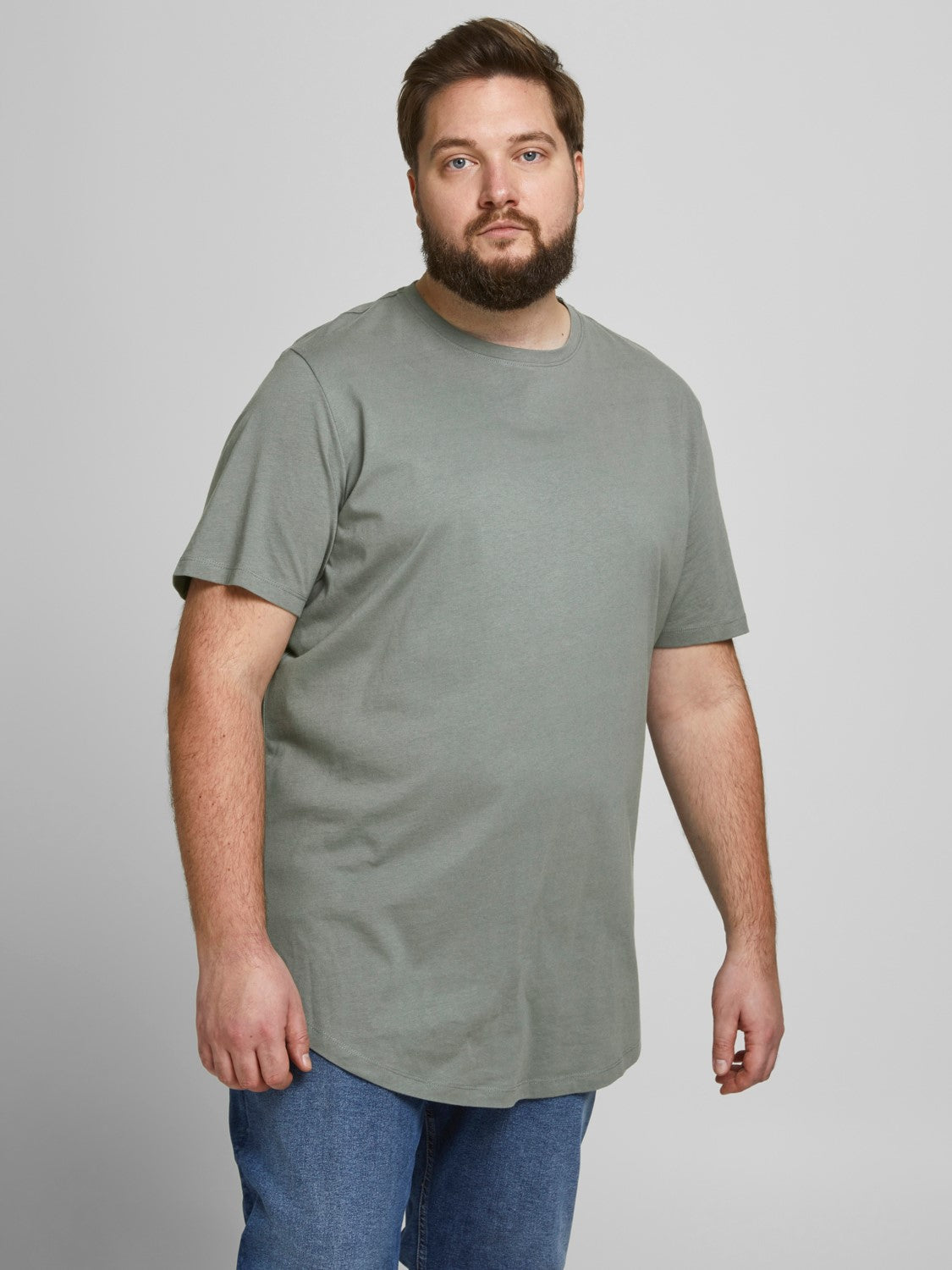Jack&Jones Oversize Minimalist Erkek T-Shirt - Günlük Kullanım Translation missing: ar.content.product_image_secondary