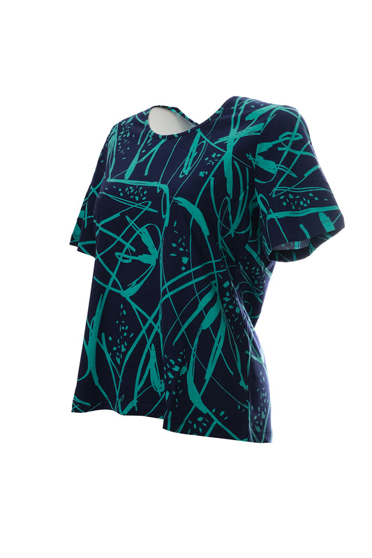 Canel Oversize Minimalist Kadın T-Shirt - Kısa Kol - Günlük