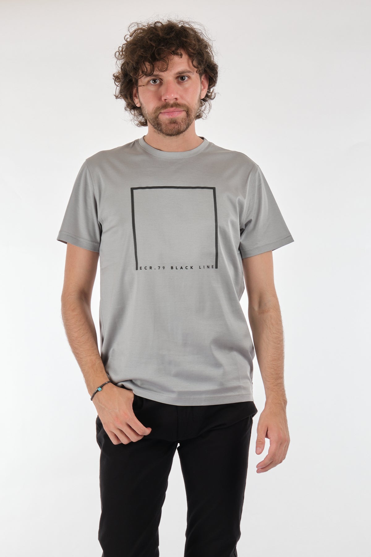 Ecer Minimalist Oversize Kısa Kol Erkek T-Shirt - Günlük Kullanım Translation missing: tr.content.product_image_main