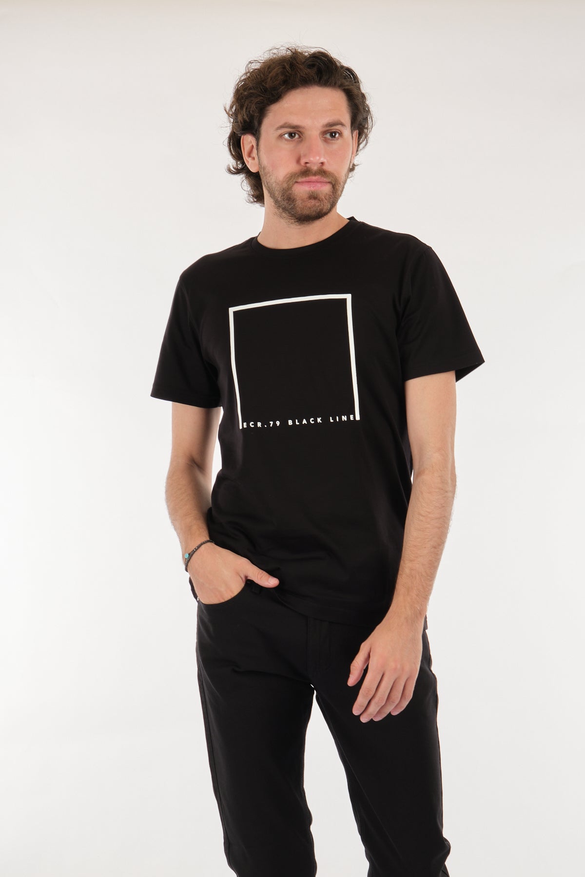 Ecer Minimalist Oversize Kısa Kol Erkek T-Shirt - Günlük Kullanım Translation missing: tr.content.product_image_secondary