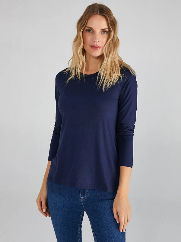 Faik Sönmez Minimalist Oversize Uzun Kol Kadın T-Shirt - Günlük Şıklık