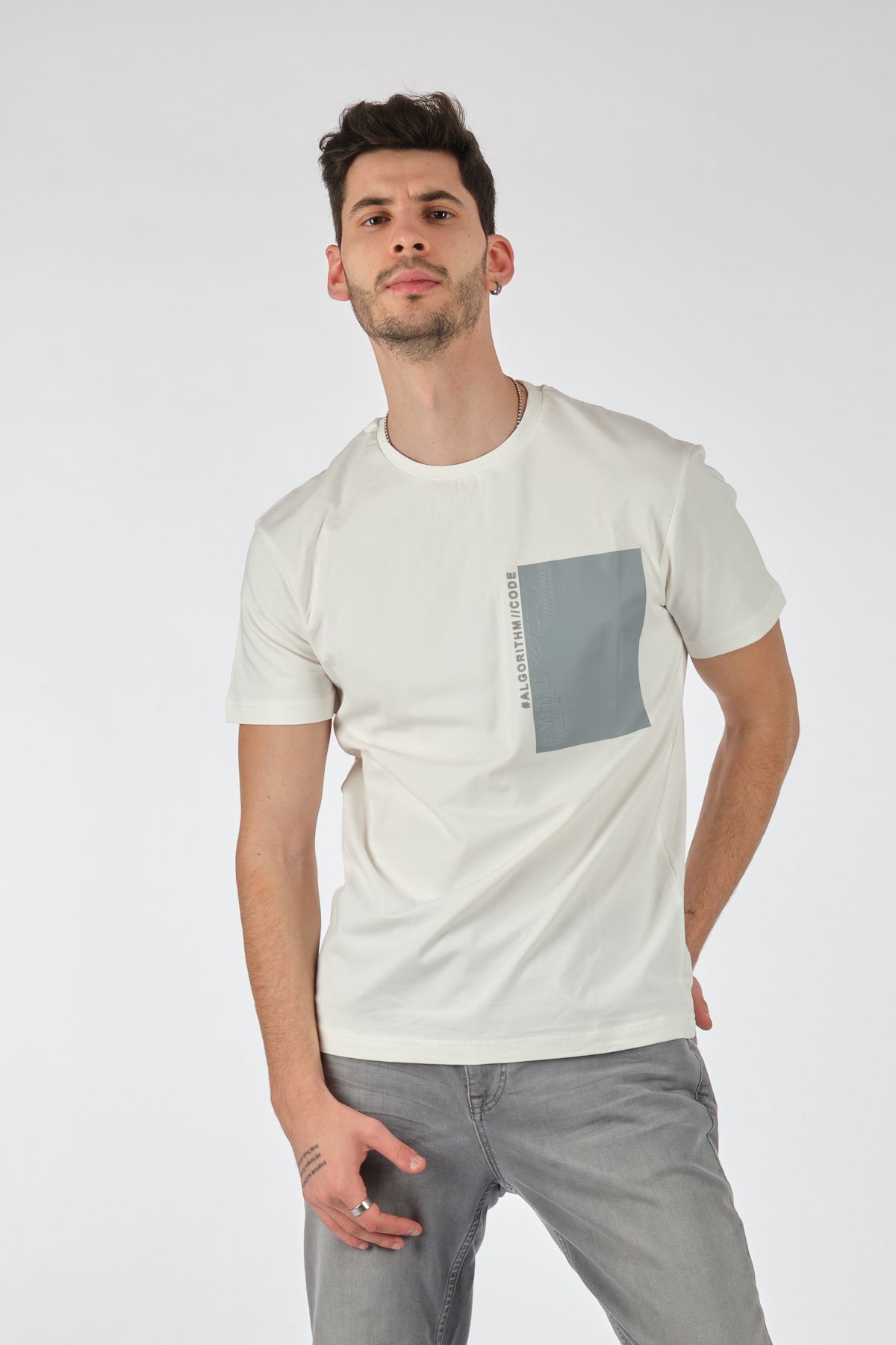 Gmg Fırenze Oversize Erkek T-Shirt - Minimalist Tasarım - Kısa Kol Translation missing: ar.content.product_image_secondary