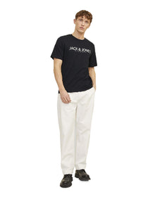 Jack&Jones Plus Oversize Minimalist Tişört - Kısa Kol Yuvarlak Yaka