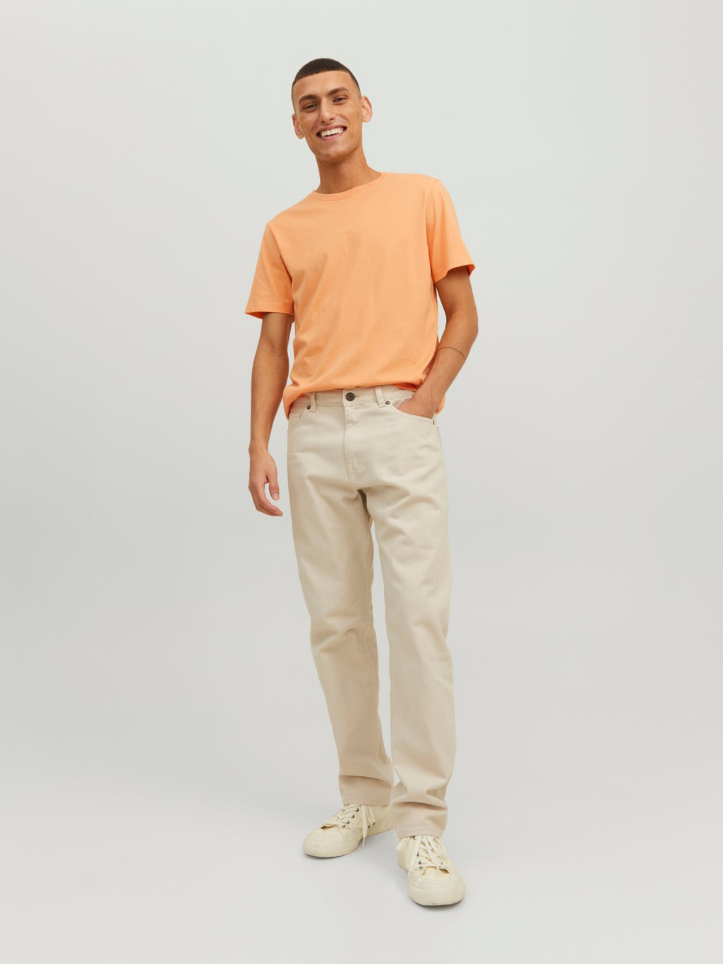 Jack&Jones Oversize Erkek T-Shirt - Minimalist Stil, Günlük Kullanım
