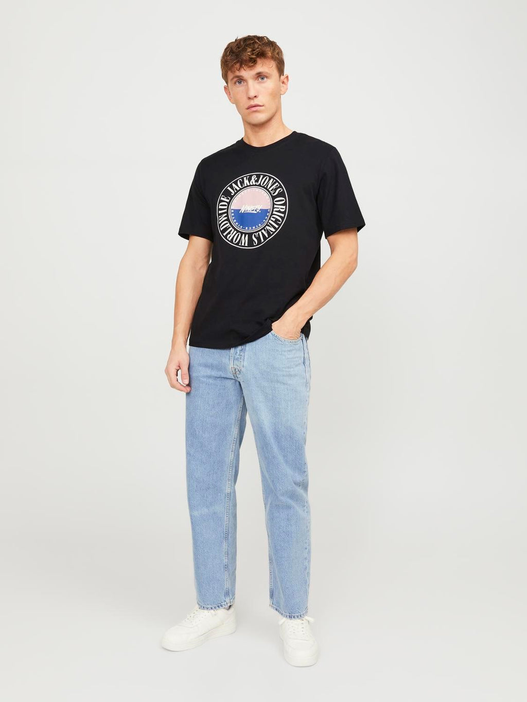 Jack&Jones Minimalist Oversize Erkek T-Shirt - Günlük Stil