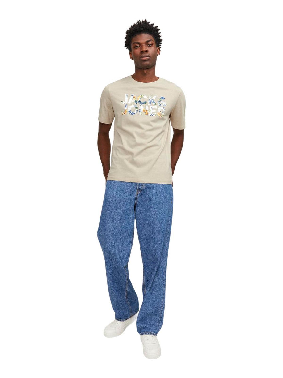 Jack&Jones Oversize Minimalist Erkek T-Shirt - Günlük Kullanım Translation missing: tr.content.product_image_main
