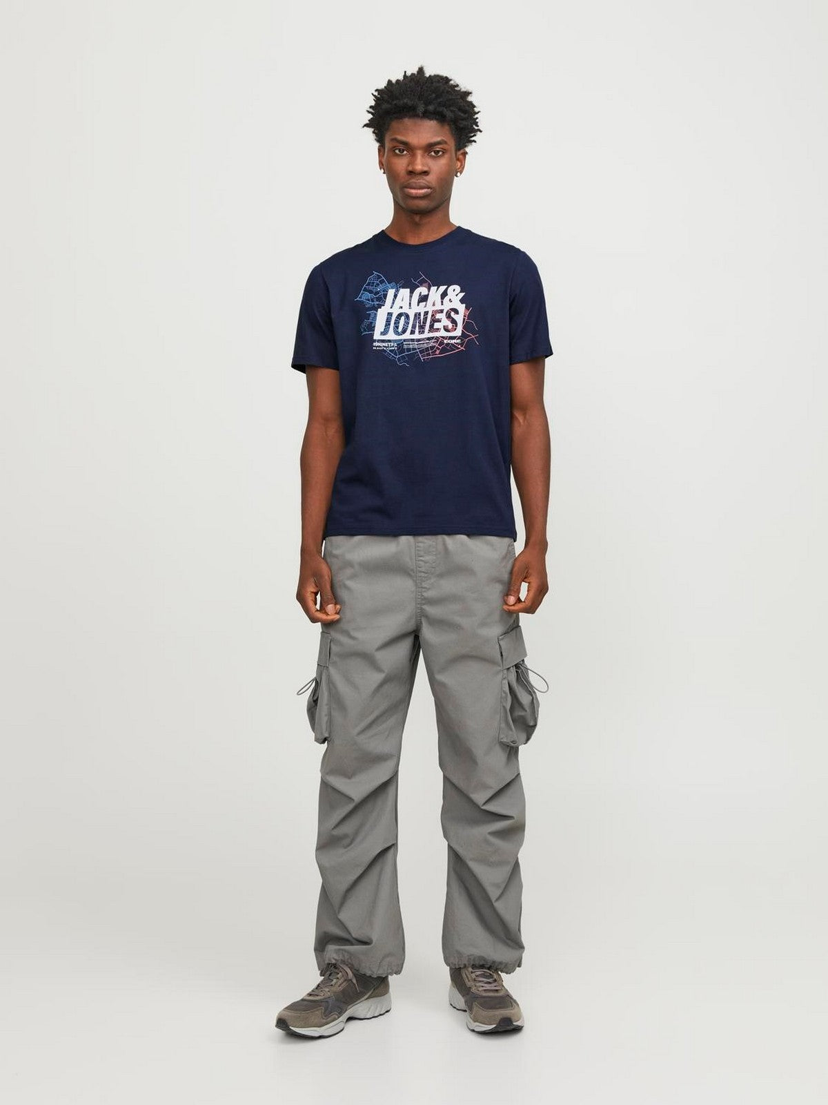 Jack&Jones Oversize Minimalist Erkek T-Shirt - Günlük Kullanım Ana görsel
