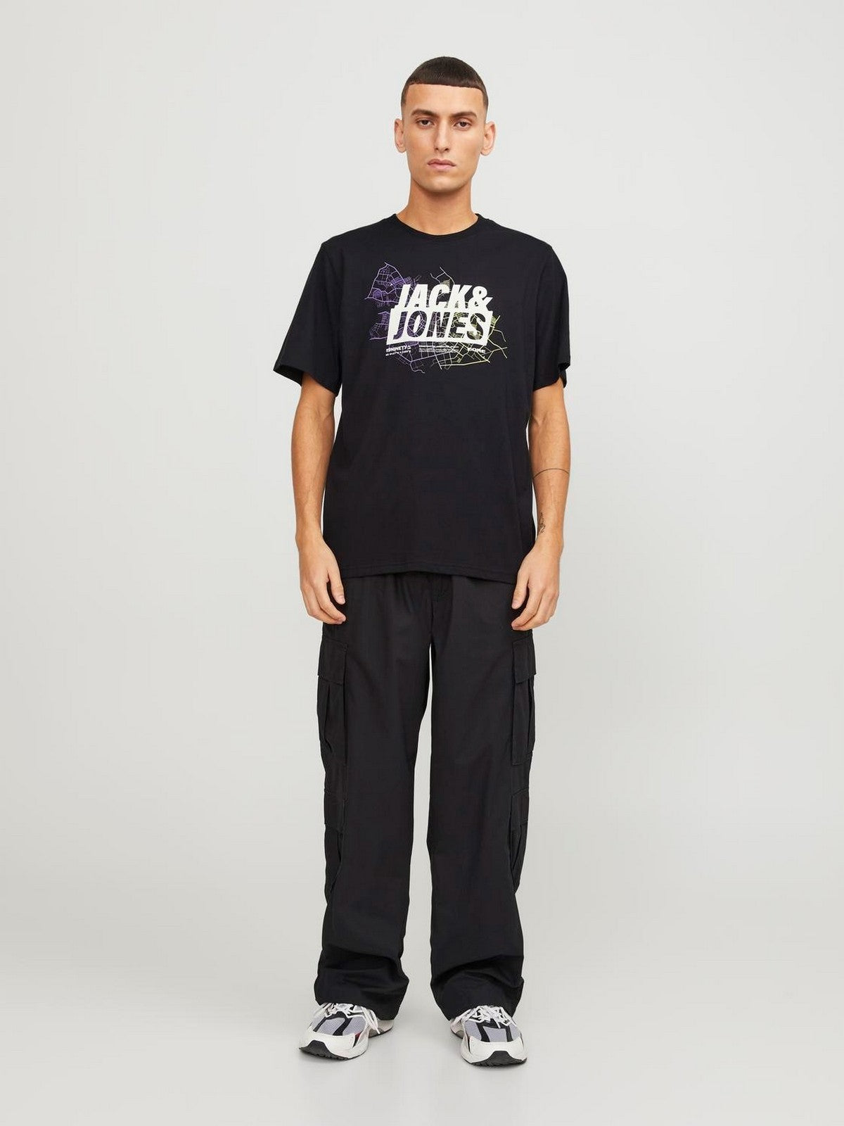 Jack&Jones Oversize Minimalist Erkek T-Shirt - Günlük Kullanım
