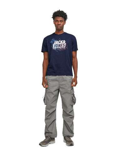 Jack&Jones Oversize Minimalist Erkek T-Shirt - Günlük Kullanım