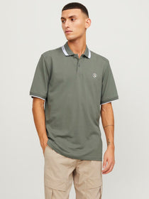 Jack&Jones Minimalist Polo Yaka Kısa Kol Erkek Tişört - Günlük Stil