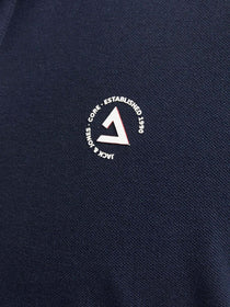 Jack&Jones Minimalist Polo Yaka Kısa Kol Erkek Tişört - Günlük Stil